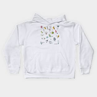 Cute Viruses Germs Bacterias Kids Hoodie